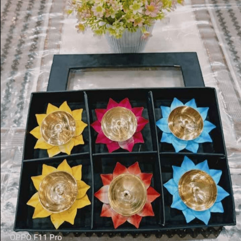 Brass Decorative Deepak Pack Of 6 Pcs 0.025Kg